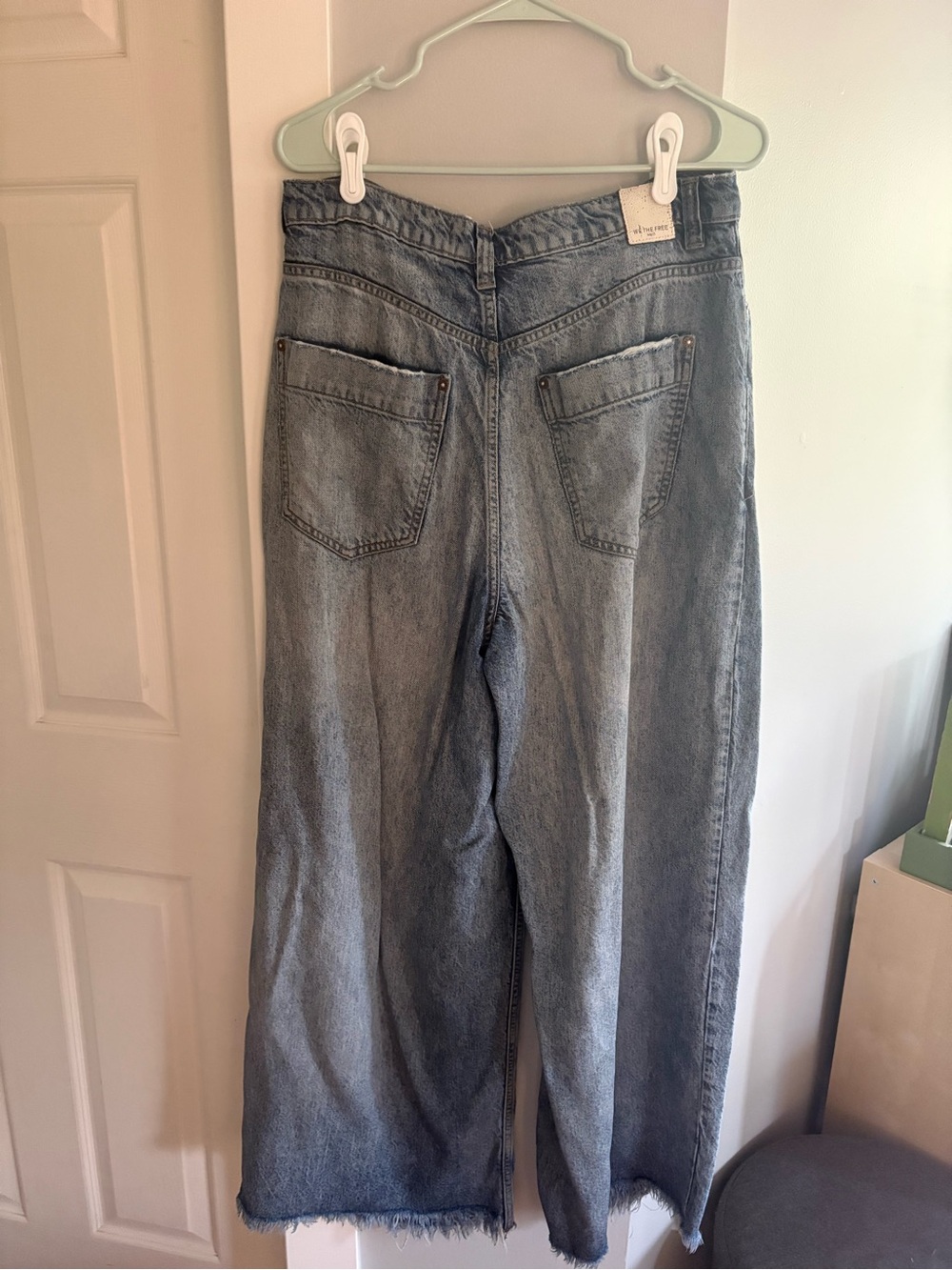 We the Free Old West Slouchy Jeans in Light Blue - Picture 3 of 9